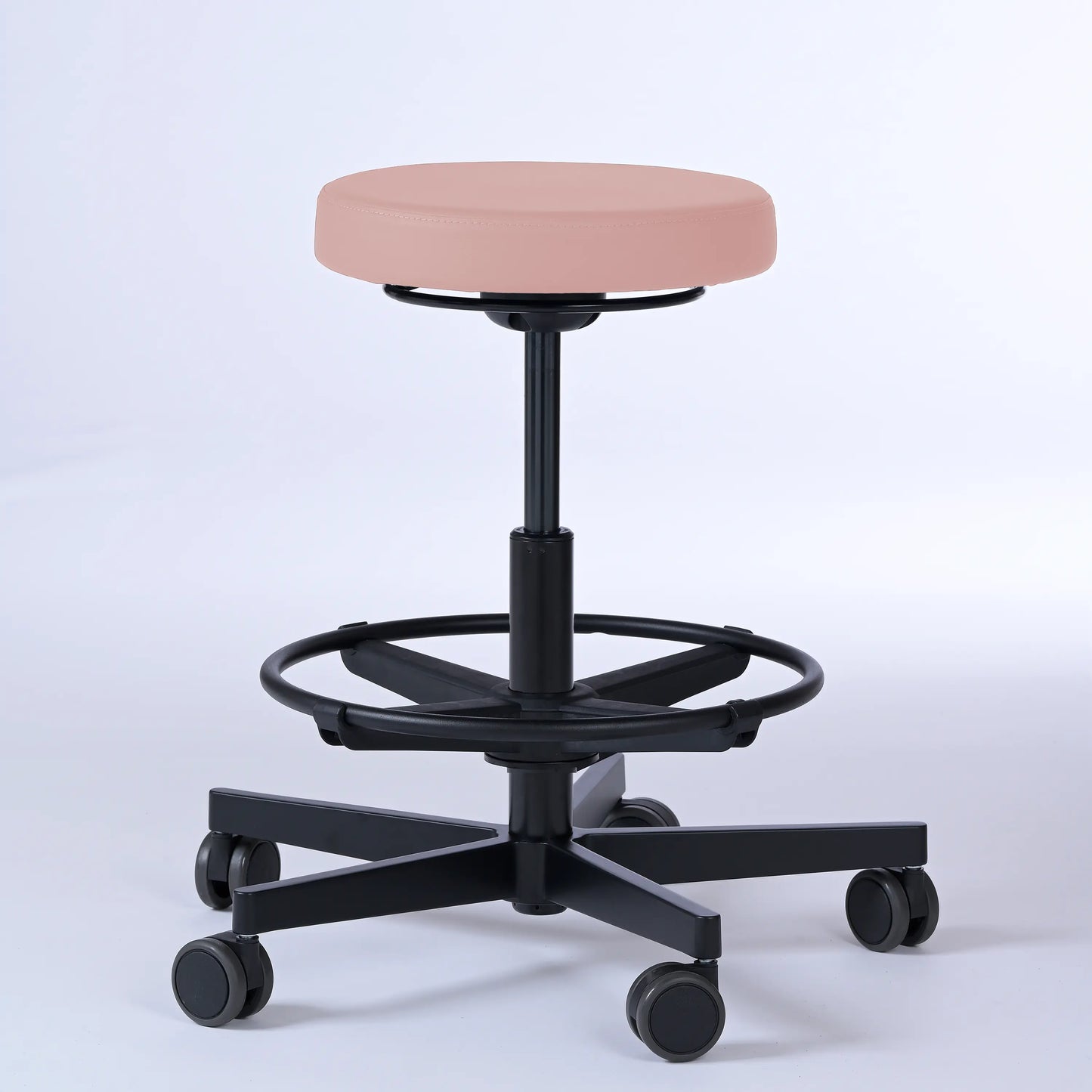 Drehhocker Lantinus – Gestell Aluminium mit Rollen - - Activeform