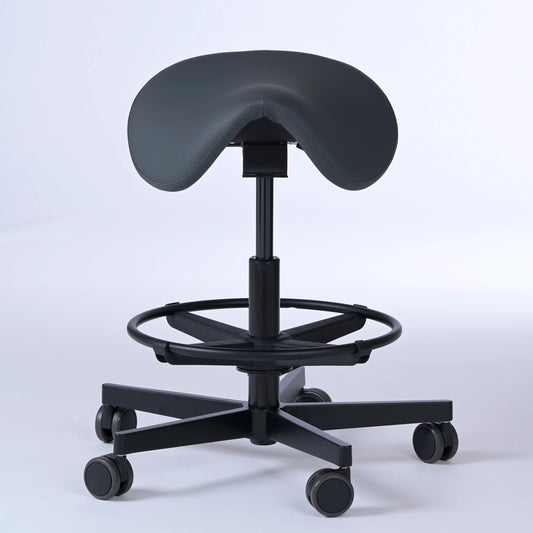 Sattelhocker Garwin – Gestell Aluminium mit Rollen - - Activeform