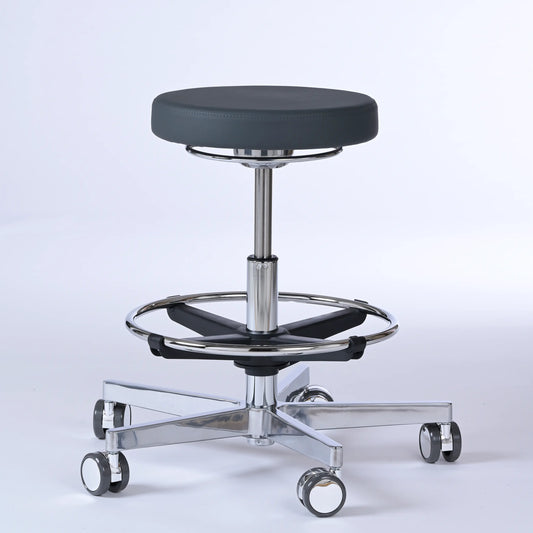 Drehhocker Lantinus – Gestell chrom mit Rollen -  - Activeform