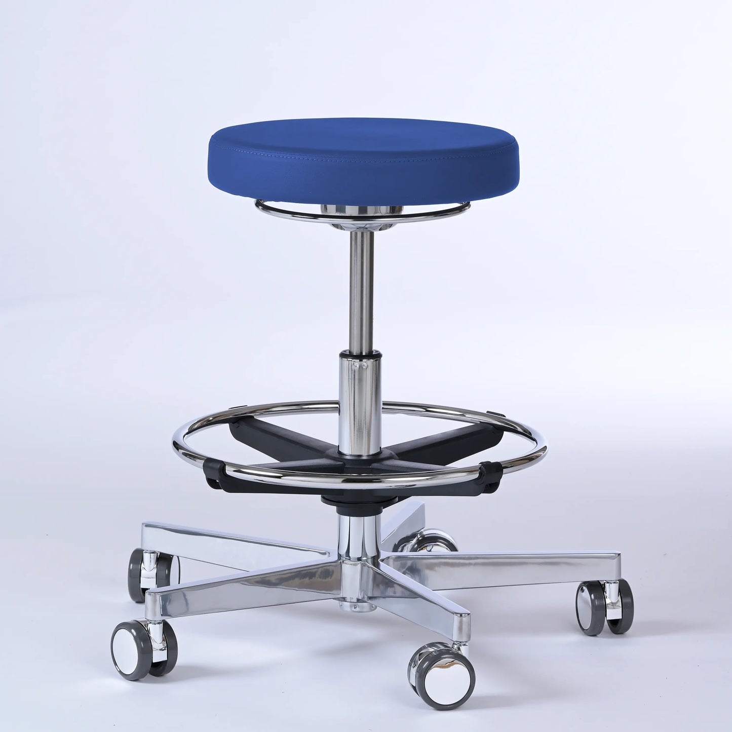 Drehhocker Lantinus – Gestell chrom mit Rollen -  - Activeform