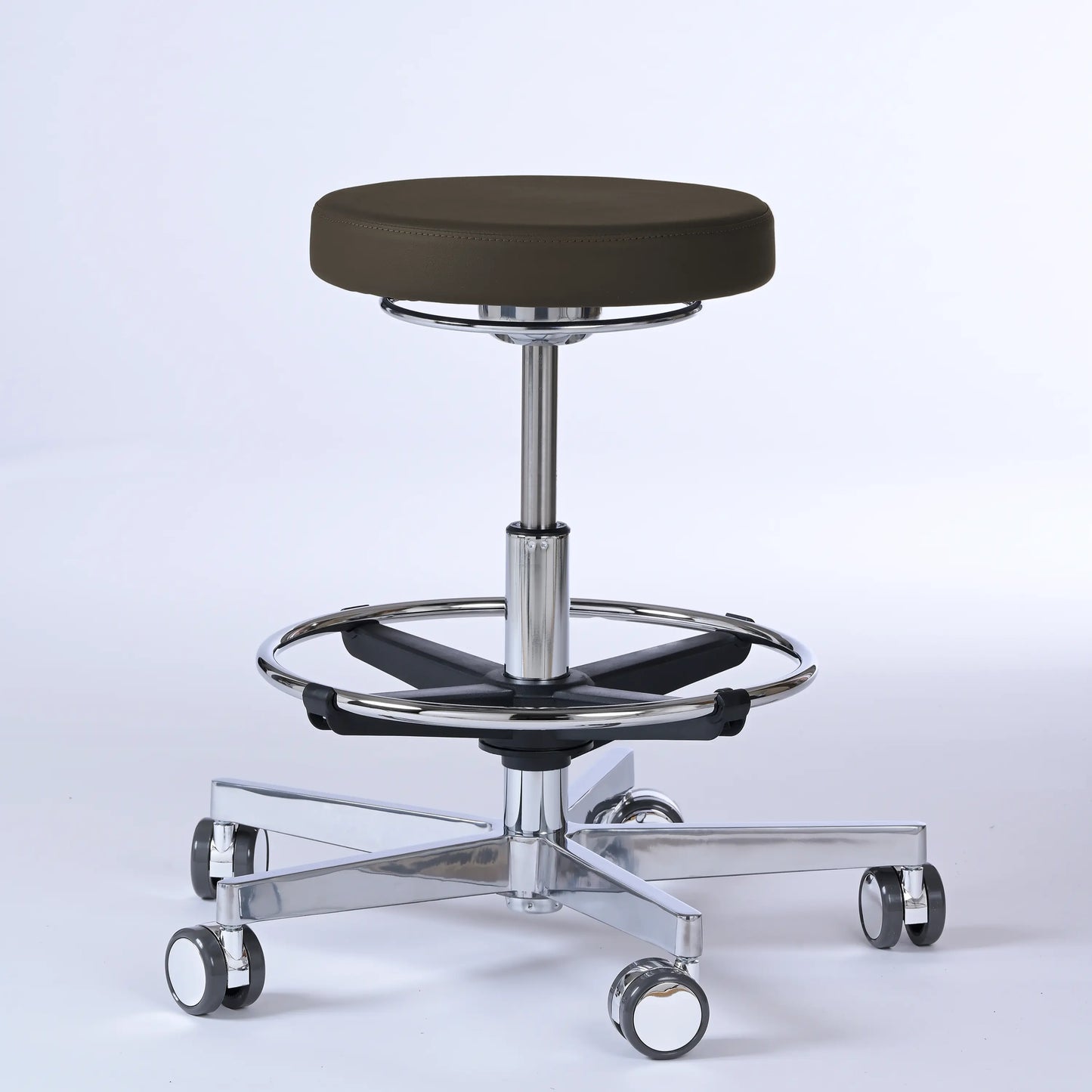 Drehhocker Lantinus – Gestell chrom mit Rollen -  - Activeform