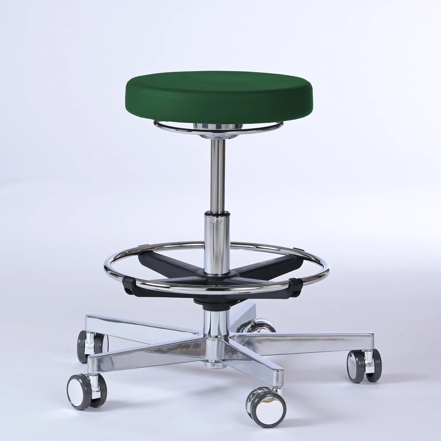 Drehhocker Lantinus – Gestell chrom mit Rollen -  - Activeform