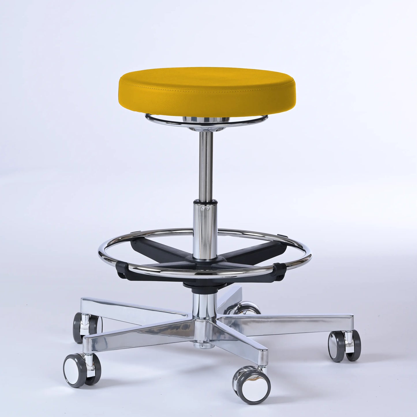 Drehhocker Lantinus – Gestell chrom mit Rollen -  - Activeform