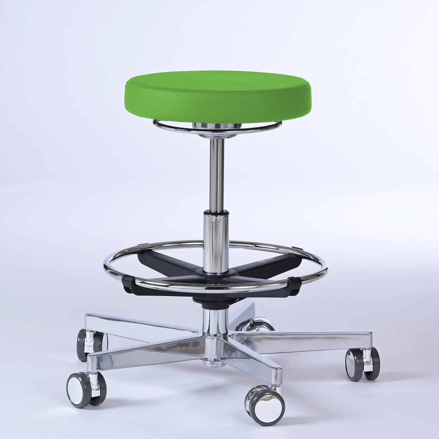 Drehhocker Lantinus – Gestell chrom mit Rollen -  - Activeform