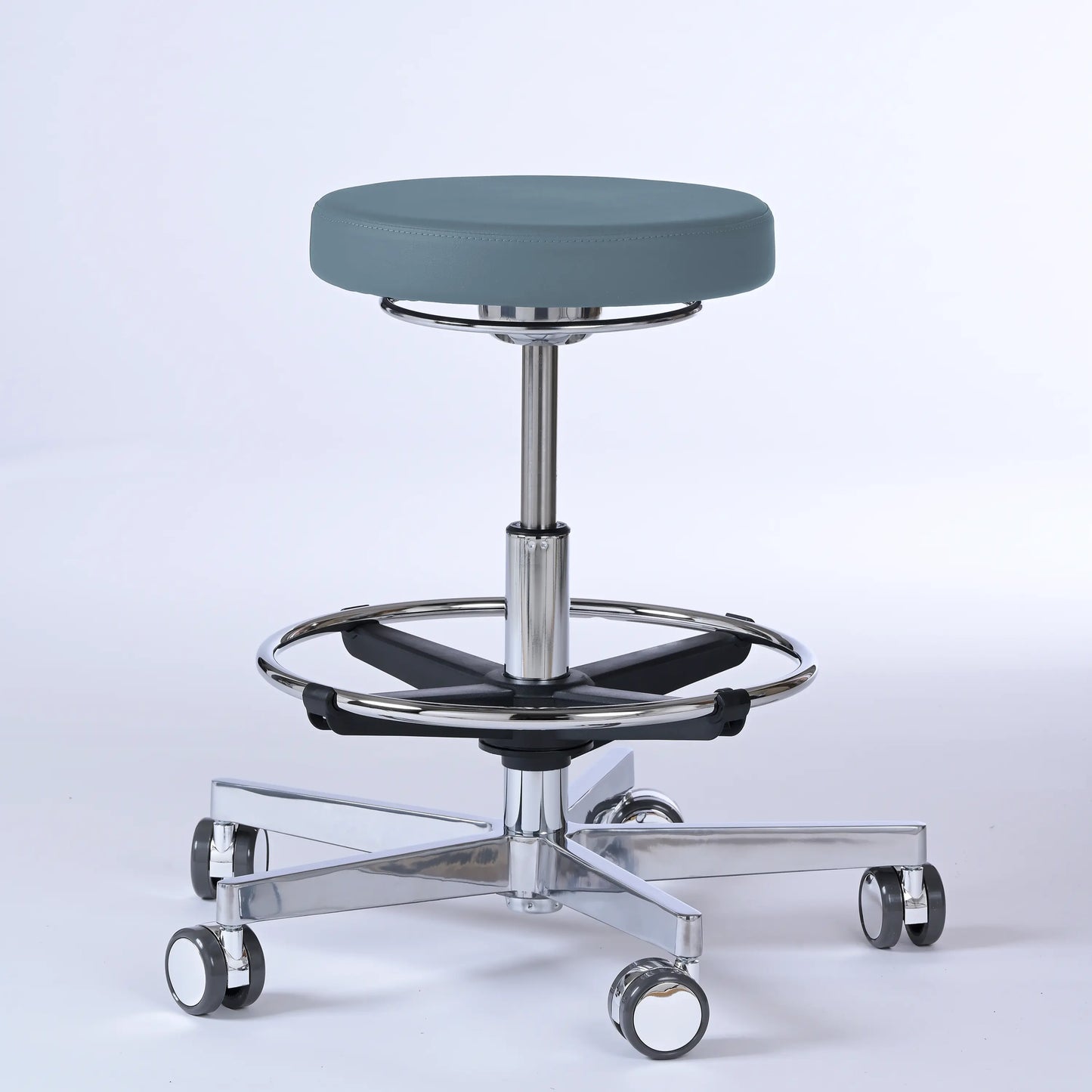 Drehhocker Lantinus – Gestell chrom mit Rollen -  - Activeform