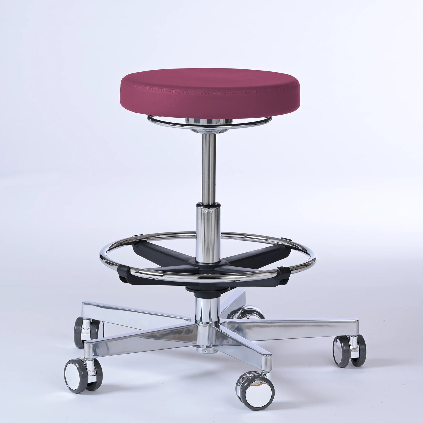 Drehhocker Lantinus – Gestell chrom mit Rollen -  - Activeform