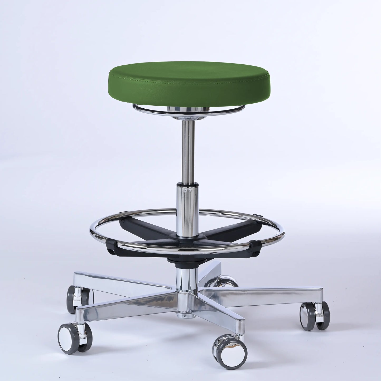 Drehhocker Lantinus – Gestell chrom mit Rollen -  - Activeform