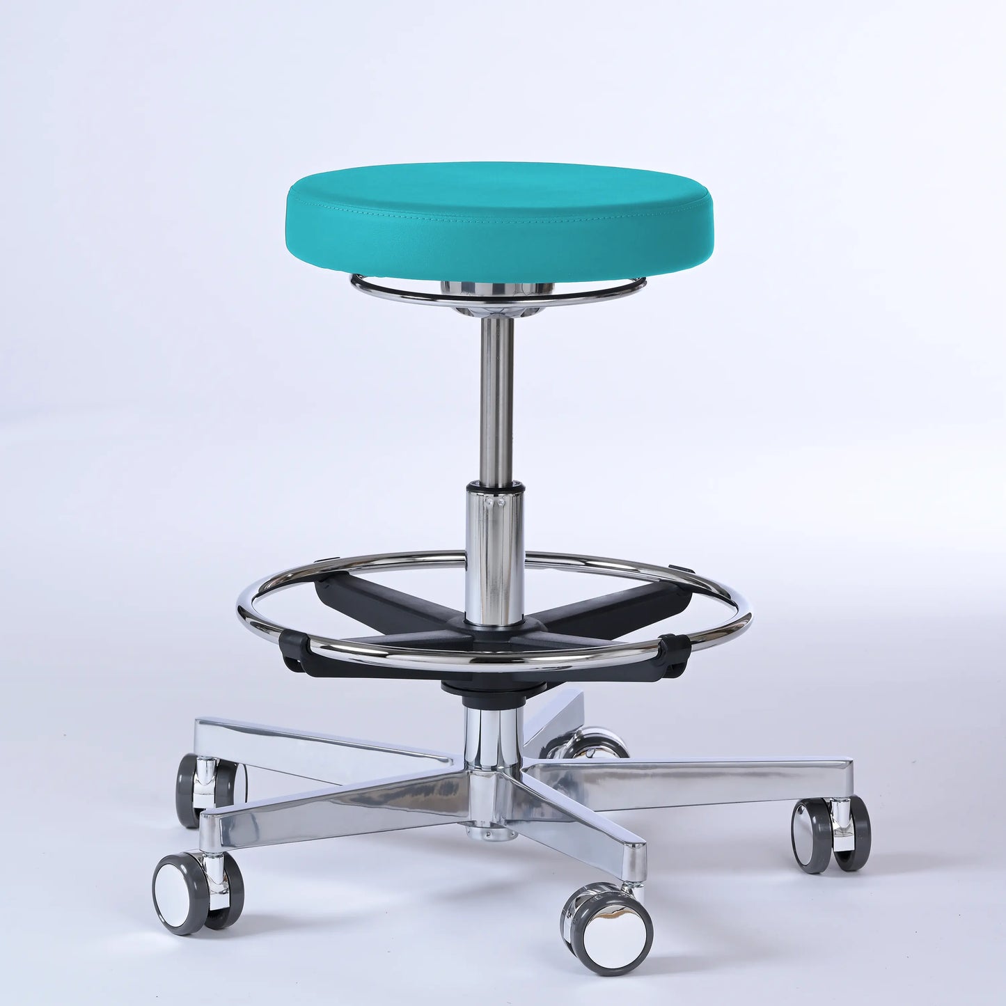 Drehhocker Lantinus – Gestell chrom mit Rollen -  - Activeform