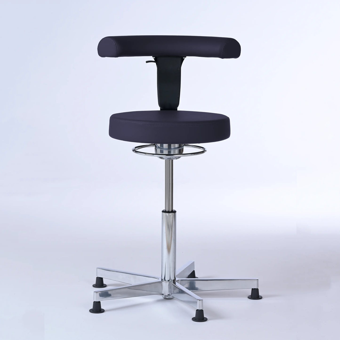Stehhocker mit Rückenlehne Lantinus – Gestell chrom mit Gleitern -  - Activeform