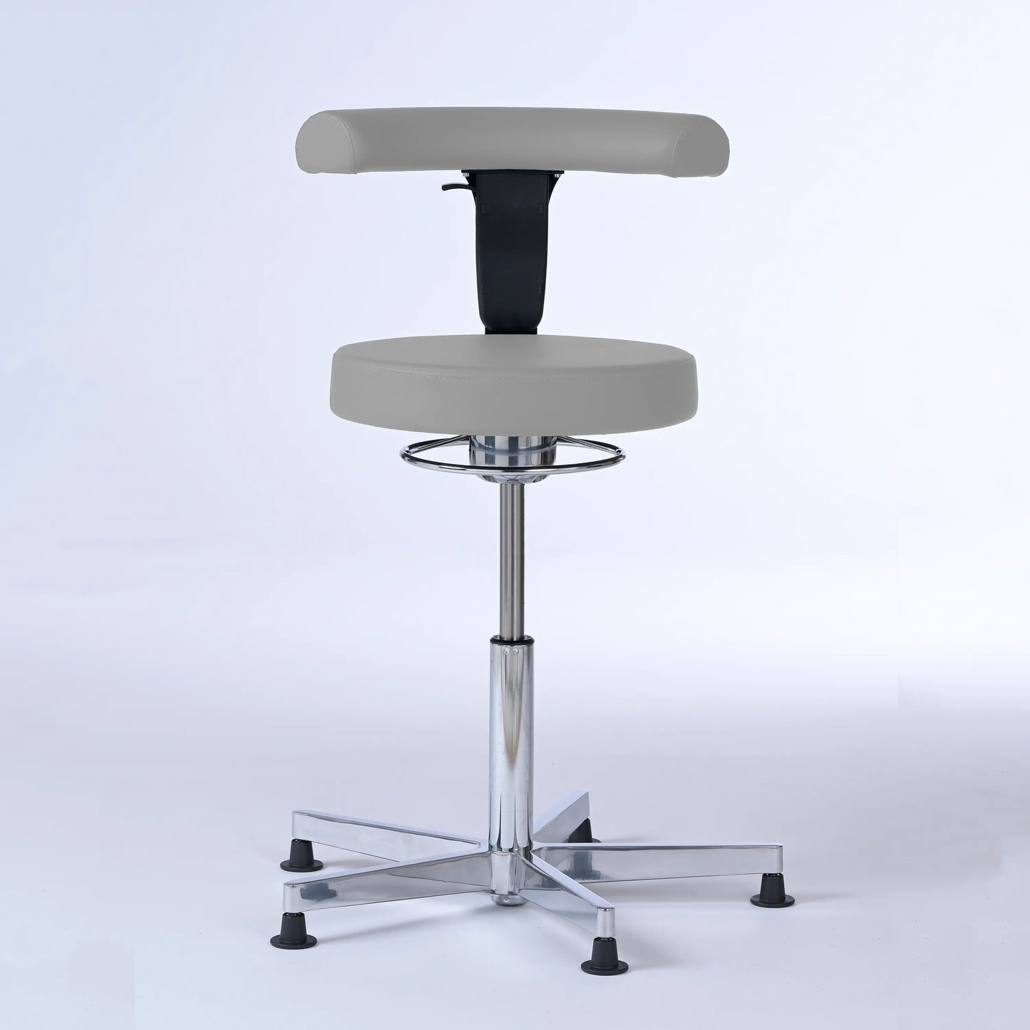 Stehhocker mit Rückenlehne Lantinus – Gestell chrom mit Gleitern -  - Activeform