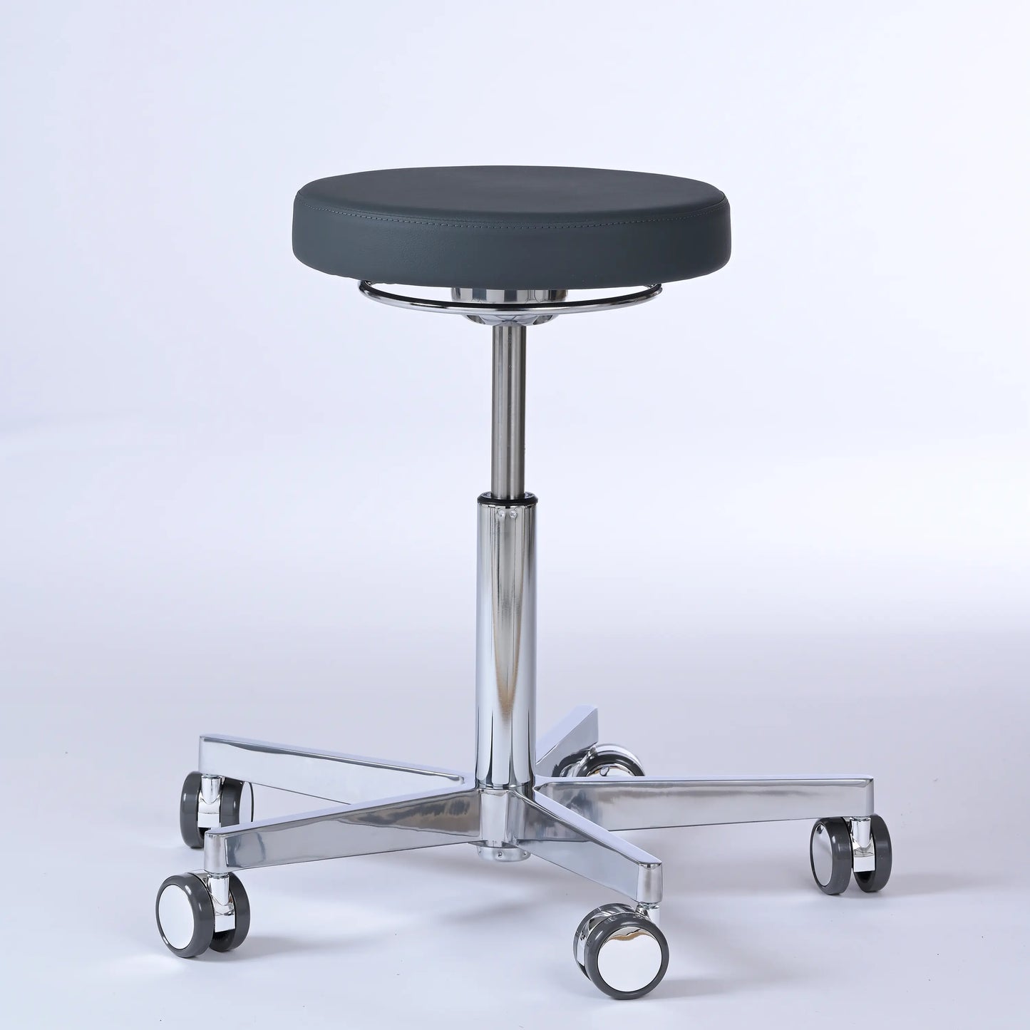 Drehhocker Lantinus – Gestell chrom mit Rollen -  - Activeform