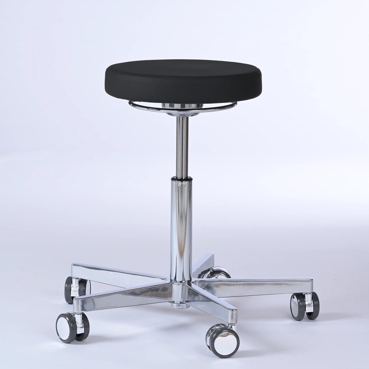 Drehhocker Lantinus – Gestell chrom mit Rollen -  - Activeform