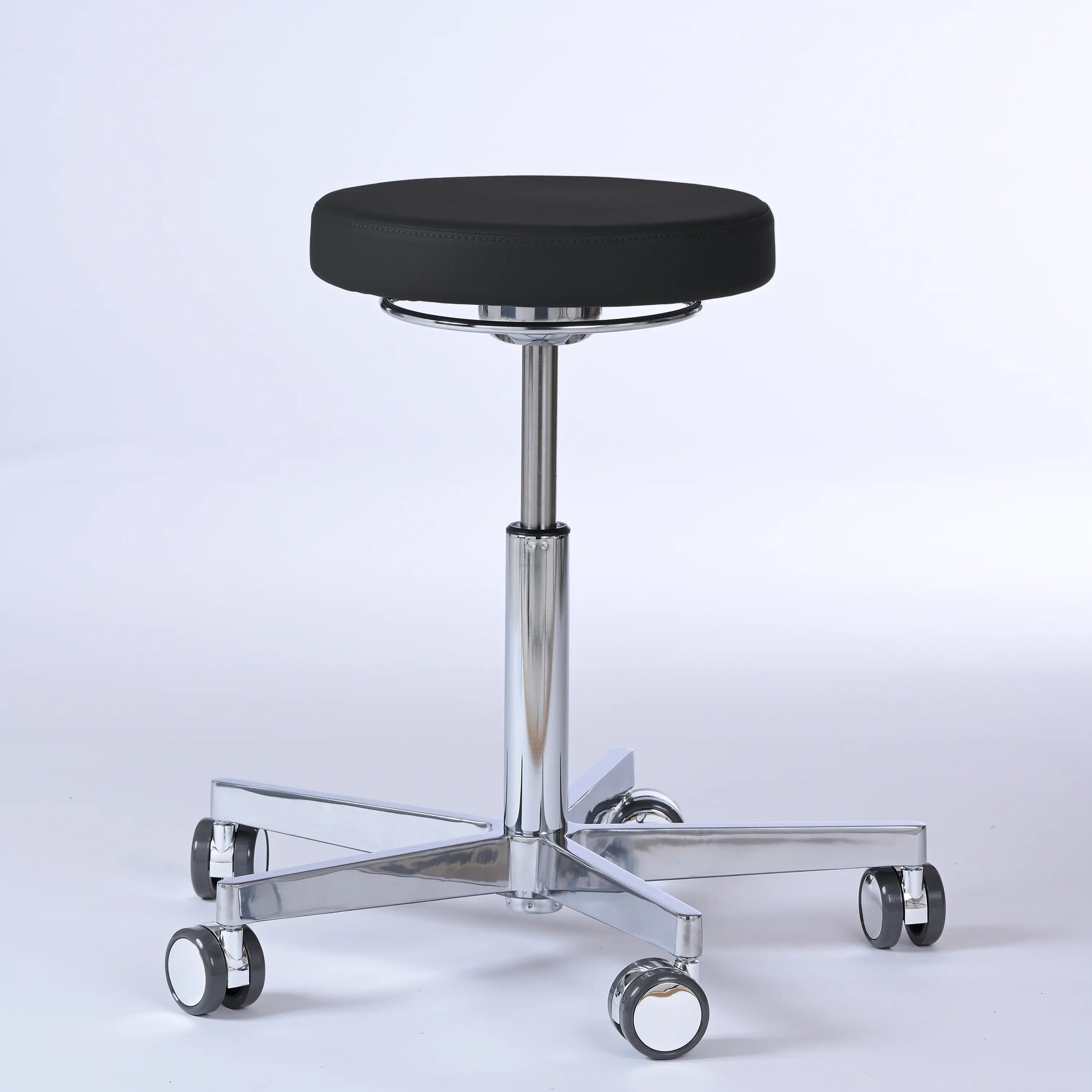 Drehhocker Lantinus – Gestell chrom mit Rollen -  - Activeform