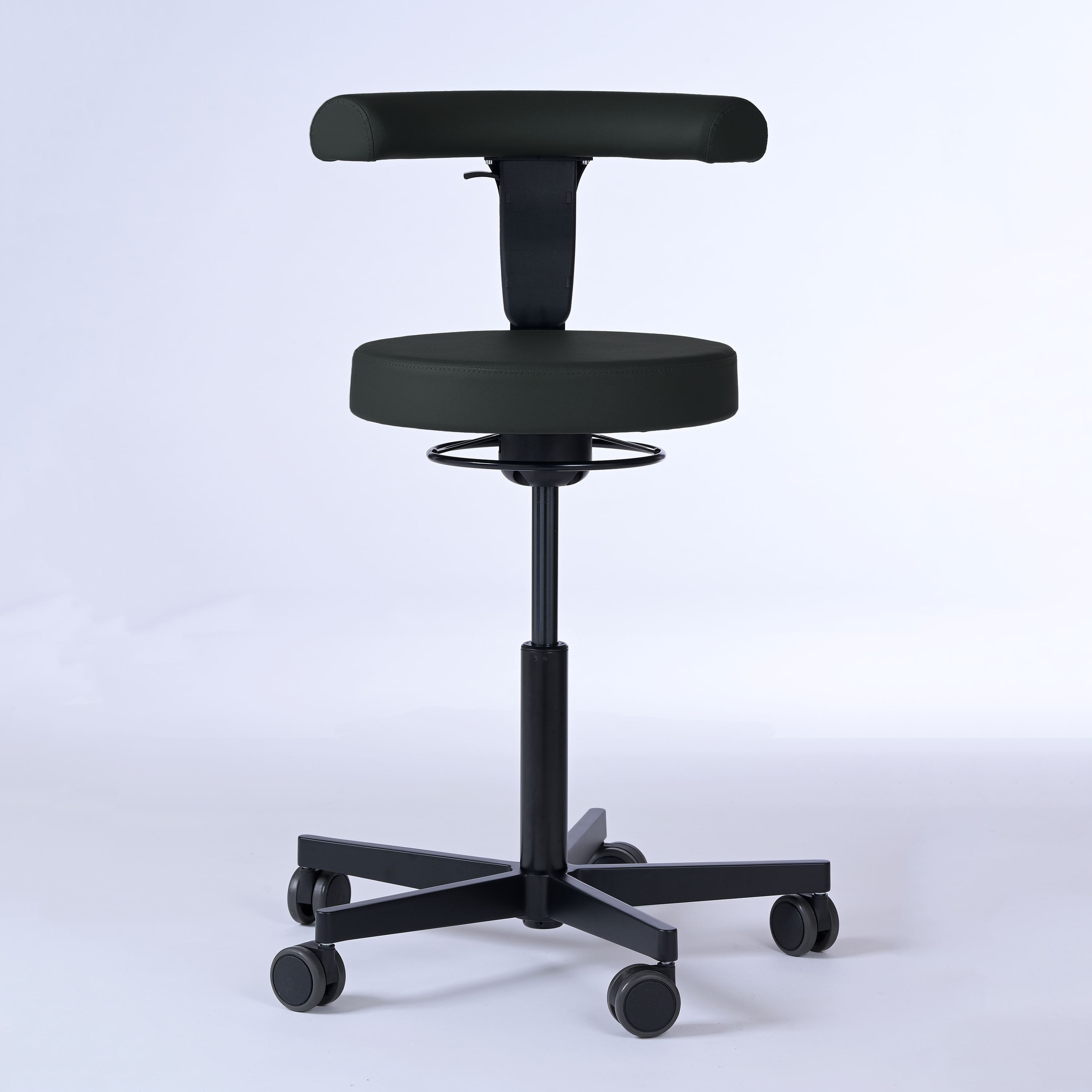 Drehhocker mit Rückenlehne und Rollen | Lantinus -  - Activeform