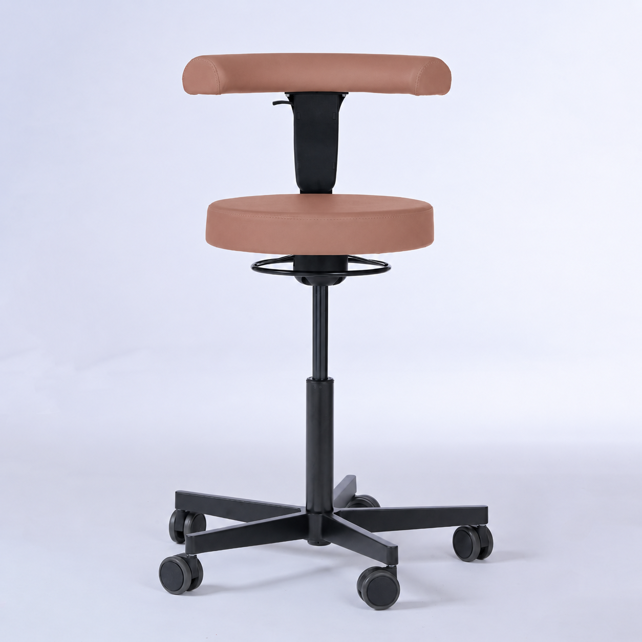 Drehhocker mit Rückenlehne und Rollen | Lantinus -  - Activeform