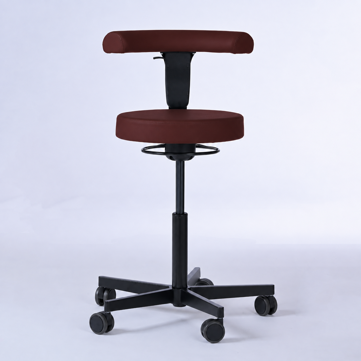 Drehhocker mit Rückenlehne und Rollen | Lantinus -  - Activeform