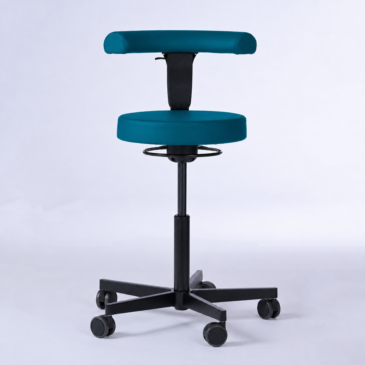 Drehhocker mit Rückenlehne und Rollen | Lantinus -  - Activeform