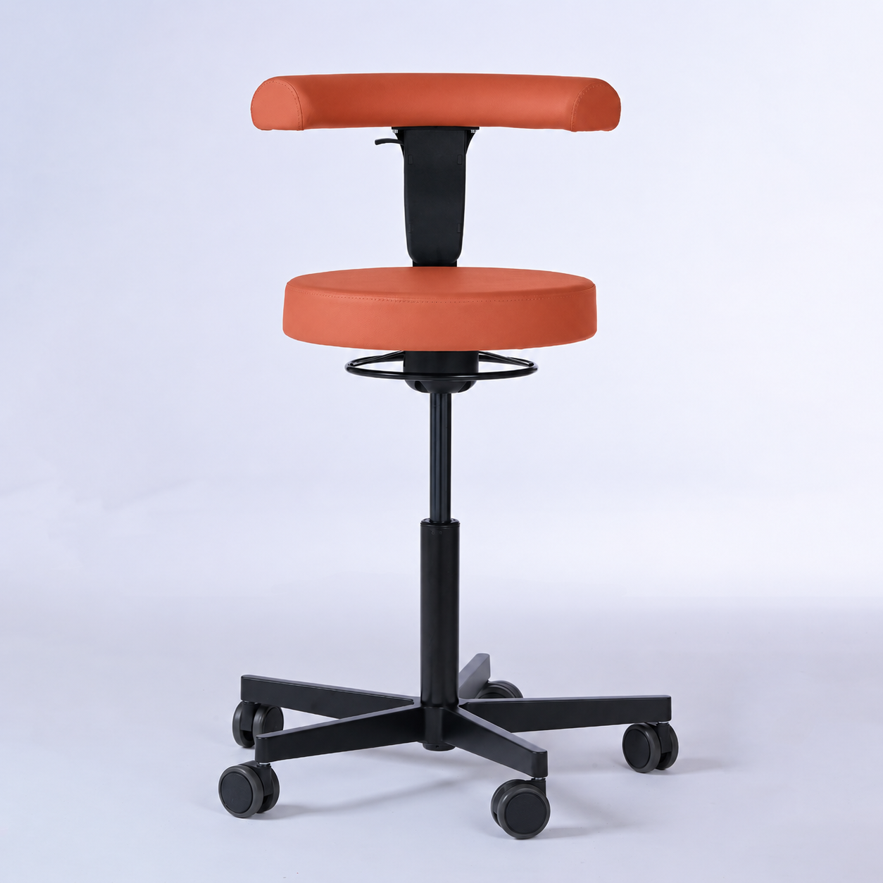 Drehhocker mit Rückenlehne und Rollen | Lantinus -  - Activeform