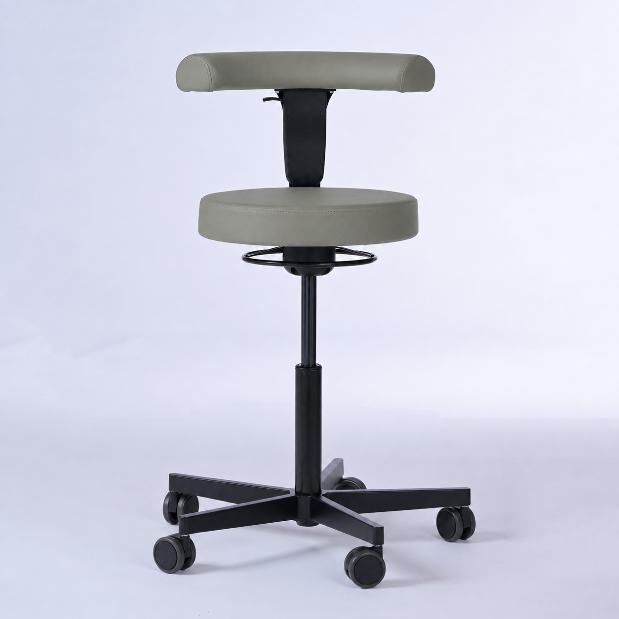 Drehhocker mit Rückenlehne und Rollen | Lantinus -  - Activeform