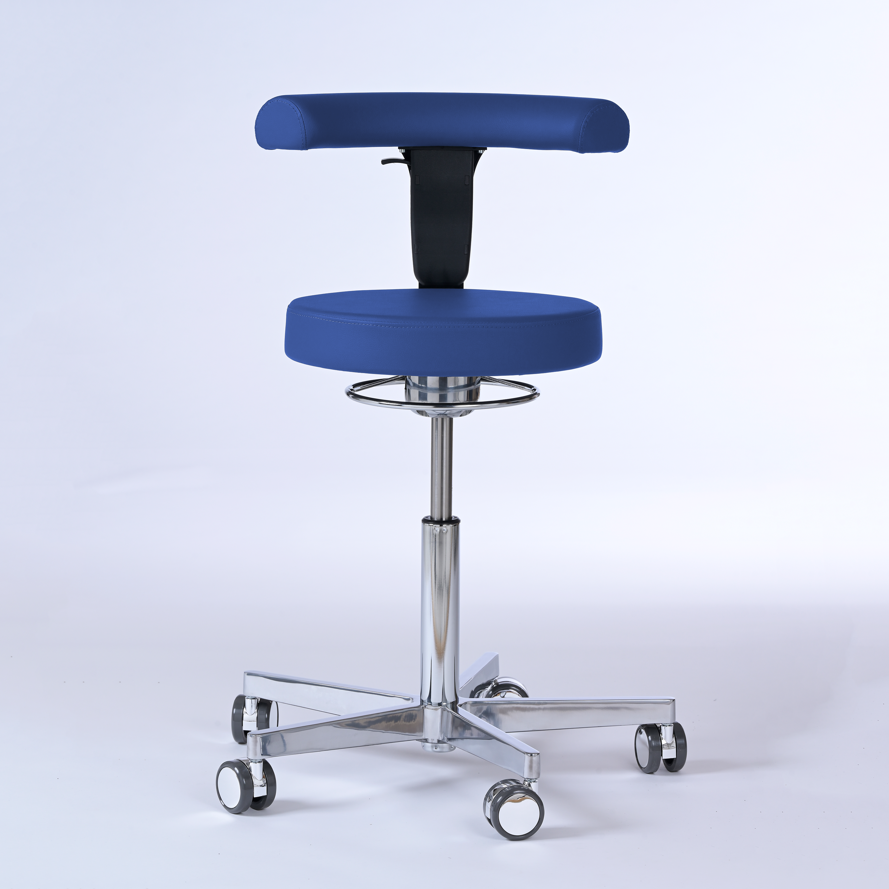 Drehhocker mit Rückenlehne und Rollen | Lantinus -  - Activeform