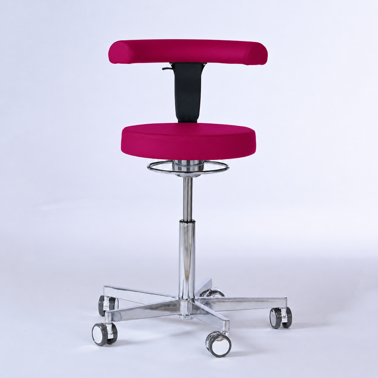 Drehhocker mit Rückenlehne und Rollen | Lantinus -  - Activeform