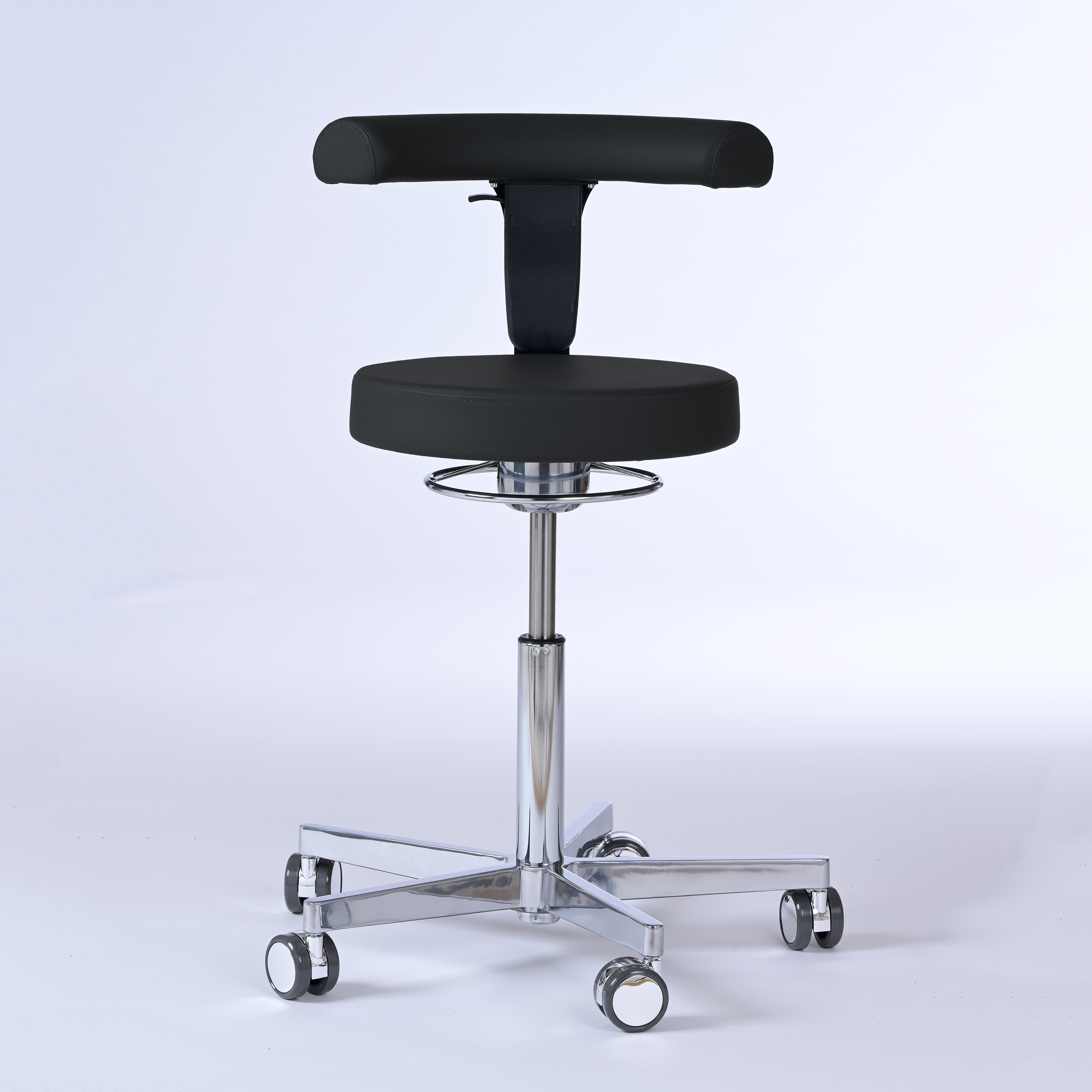 Drehhocker mit Rückenlehne und Rollen | Lantinus -  - Activeform