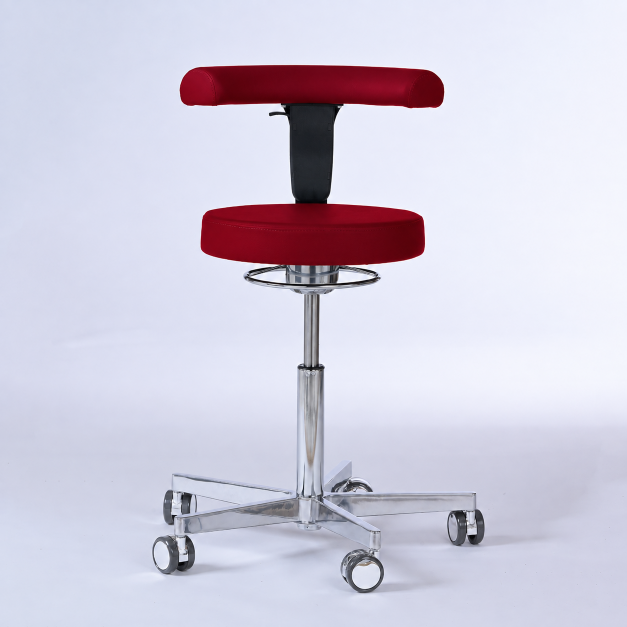 Drehhocker mit Rückenlehne und Rollen | Lantinus -  - Activeform