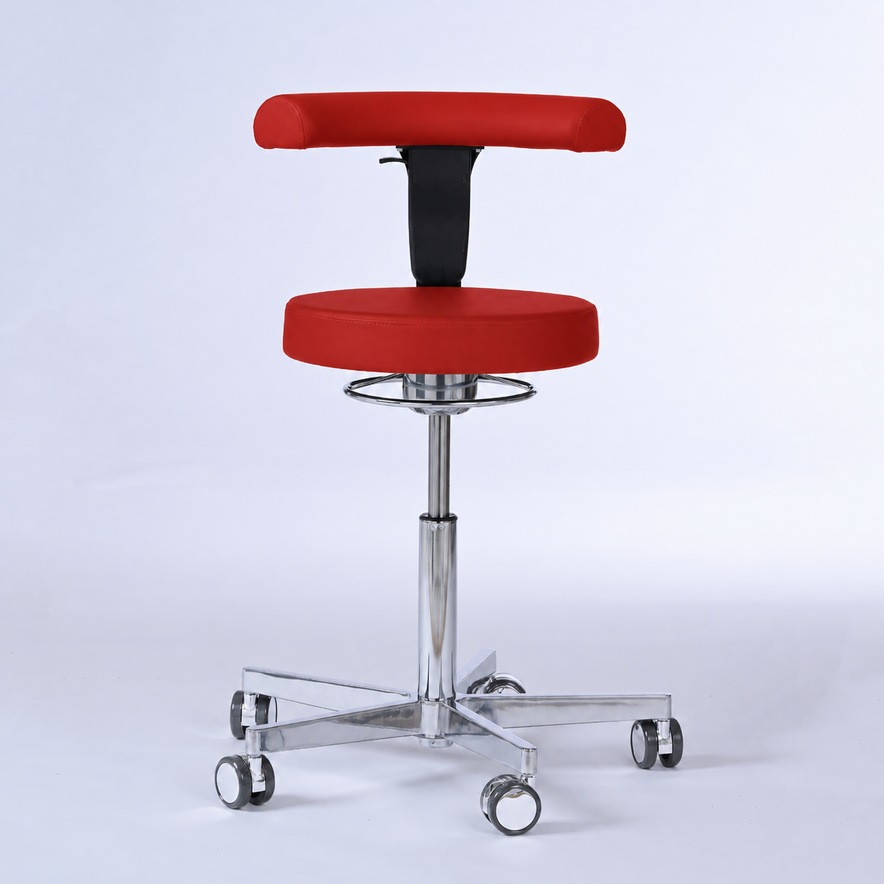 Drehhocker mit Rückenlehne und Rollen | Lantinus -  - Activeform