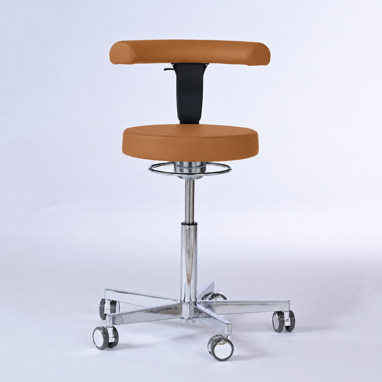 Drehhocker mit Rückenlehne und Rollen | Lantinus -  - Activeform