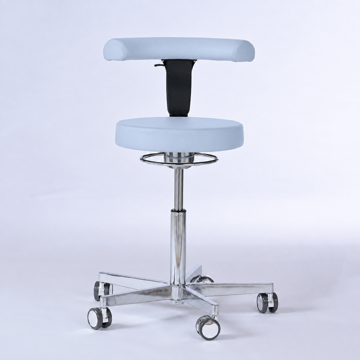 Drehhocker mit Rückenlehne und Rollen | Lantinus -  - Activeform