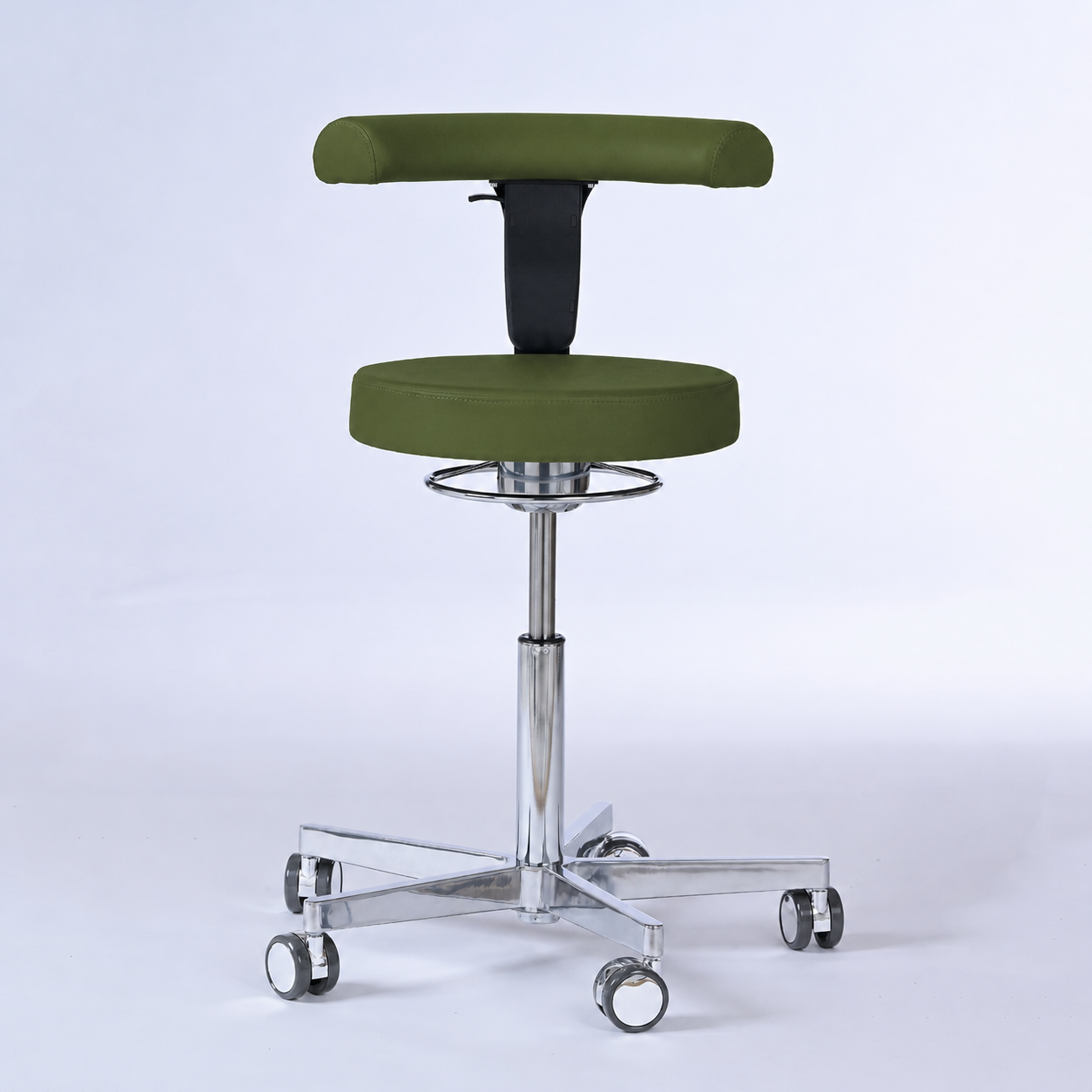 Drehhocker mit Rückenlehne und Rollen | Lantinus -  - Activeform