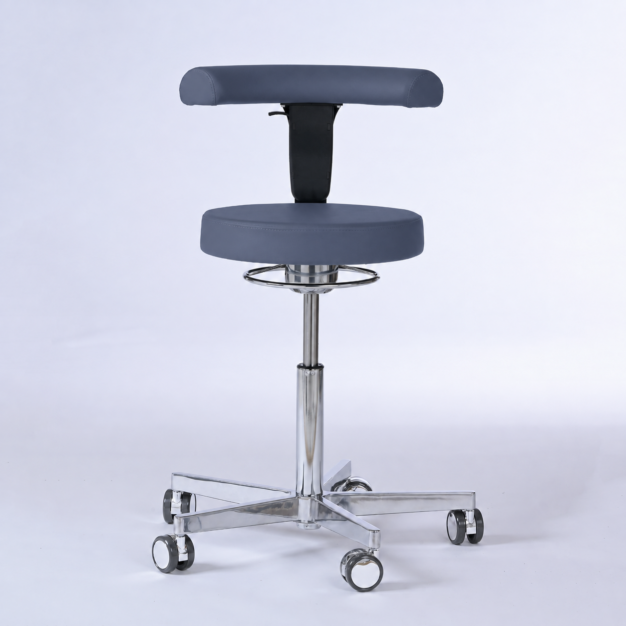 Drehhocker mit Rückenlehne und Rollen | Lantinus -  - Activeform