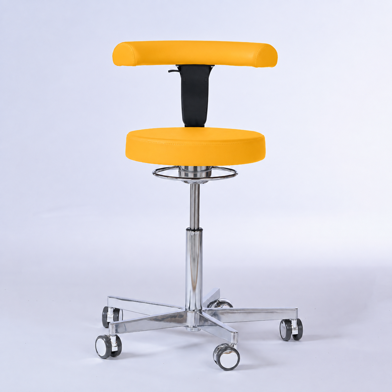 Drehhocker mit Rückenlehne und Rollen | Lantinus -  - Activeform