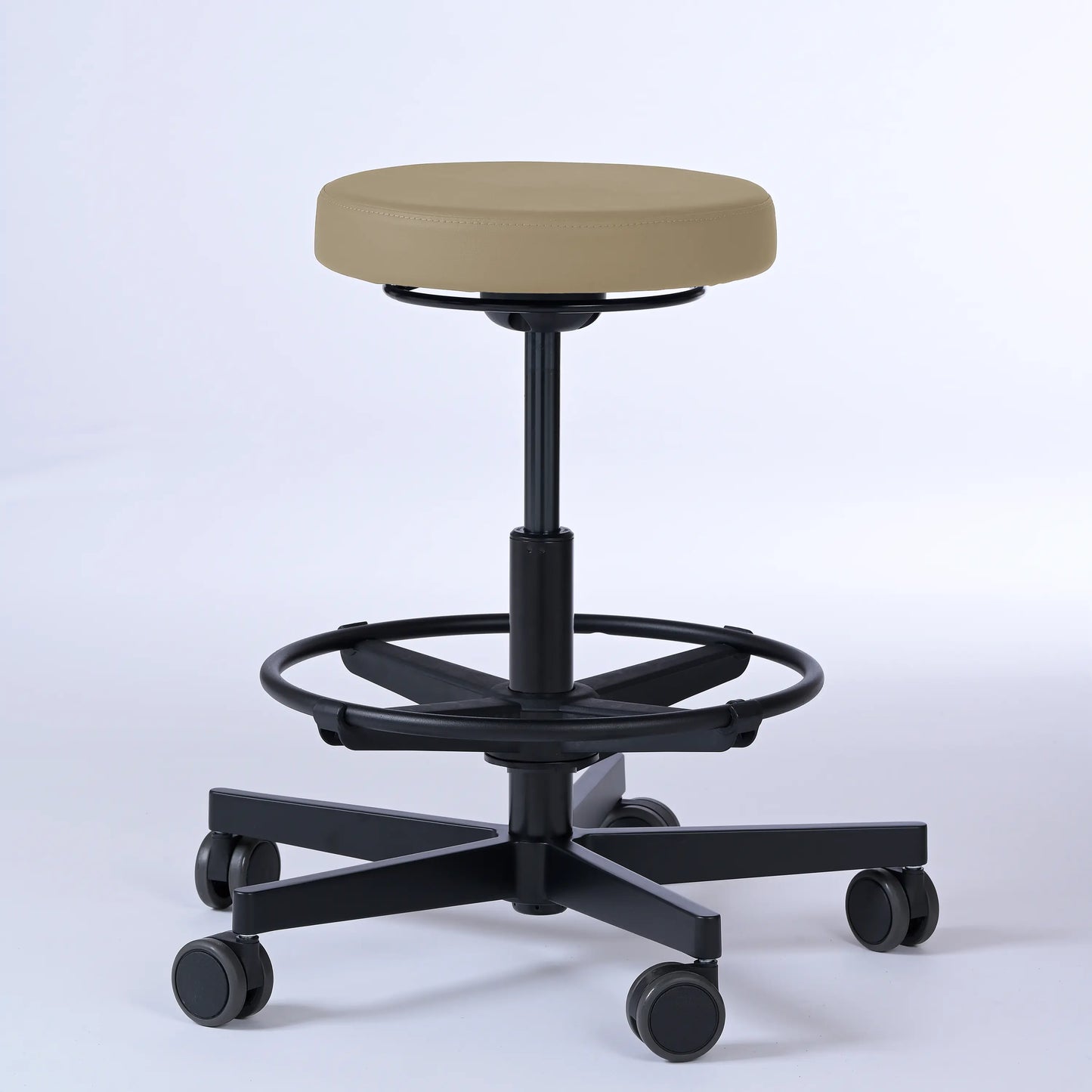 Drehhocker Lantinus – Gestell Aluminium mit Rollen -  - Activeform