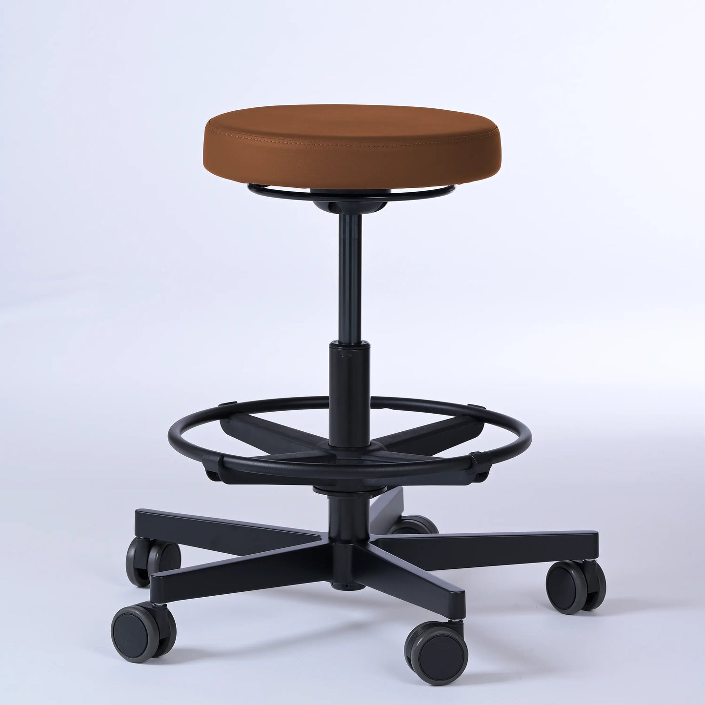 Drehhocker Lantinus – Gestell Aluminium mit Rollen -  - Activeform