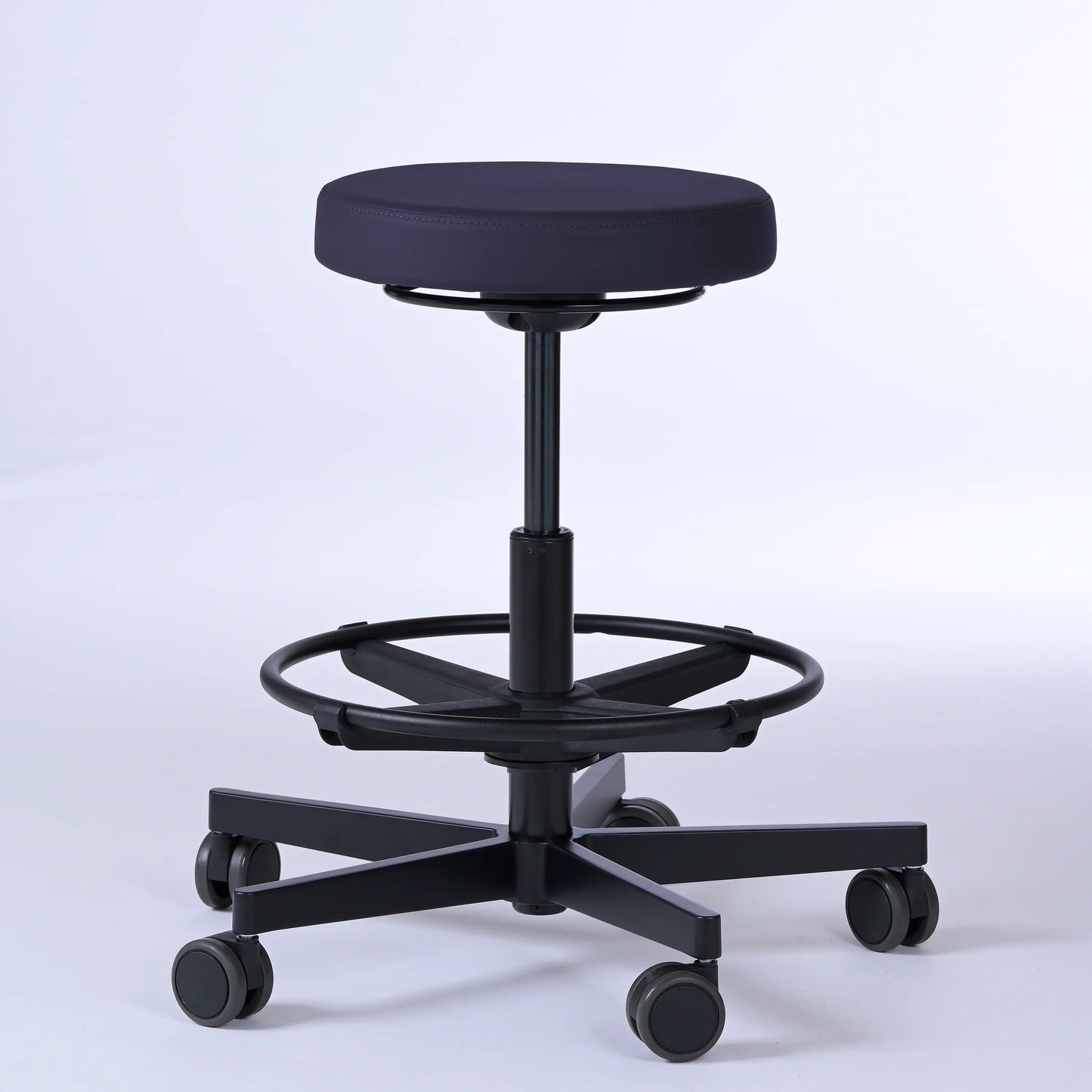 Drehhocker Lantinus – Gestell Aluminium mit Rollen -  - Activeform