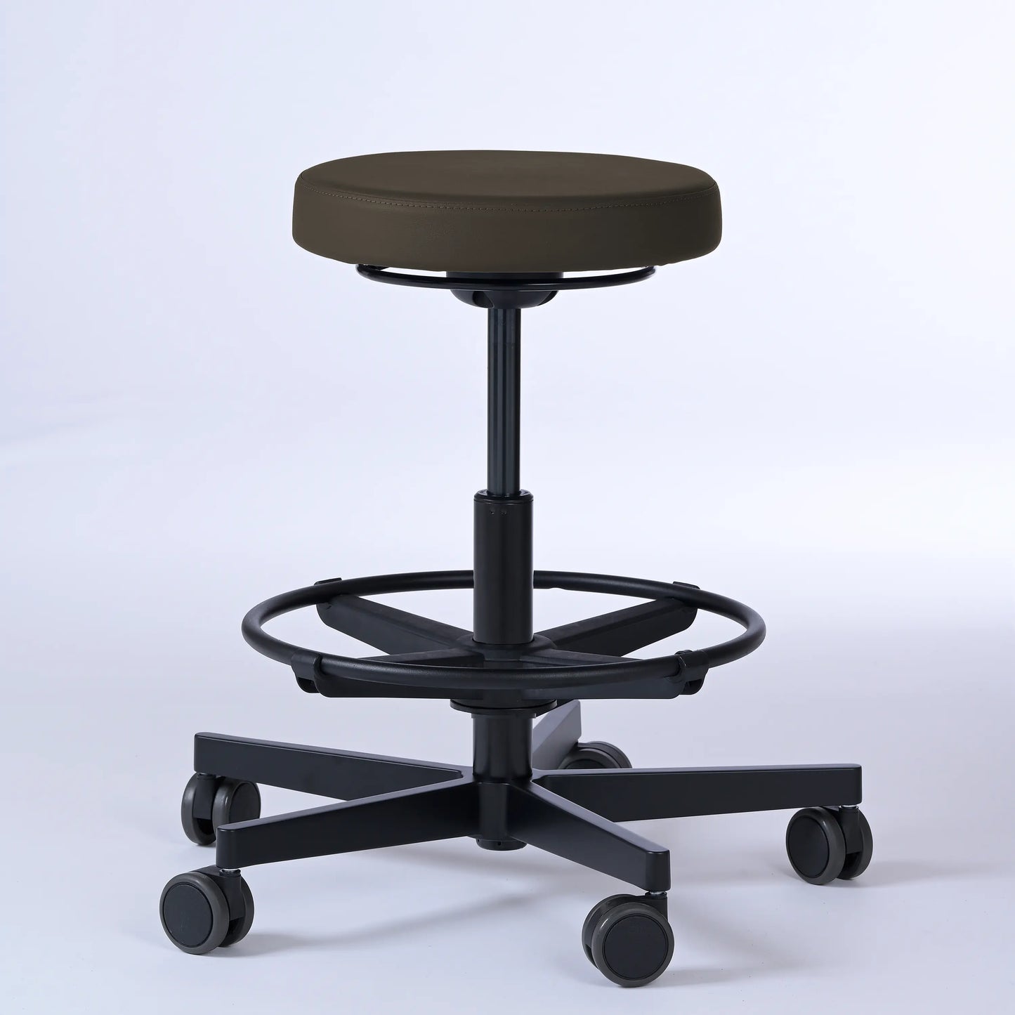 Drehhocker Lantinus – Gestell Aluminium mit Rollen -  - Activeform