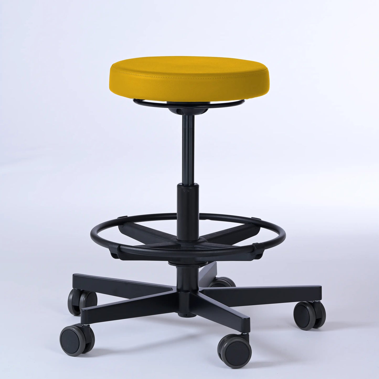 Drehhocker Lantinus – Gestell Aluminium mit Rollen -  - Activeform