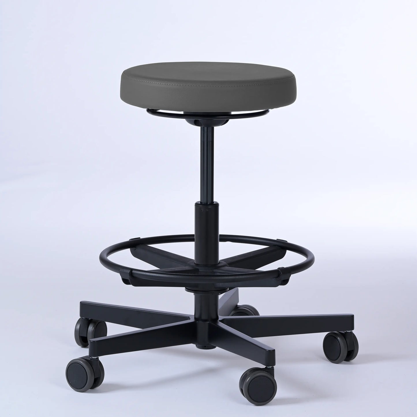 Drehhocker Lantinus – Gestell Aluminium mit Rollen -  - Activeform