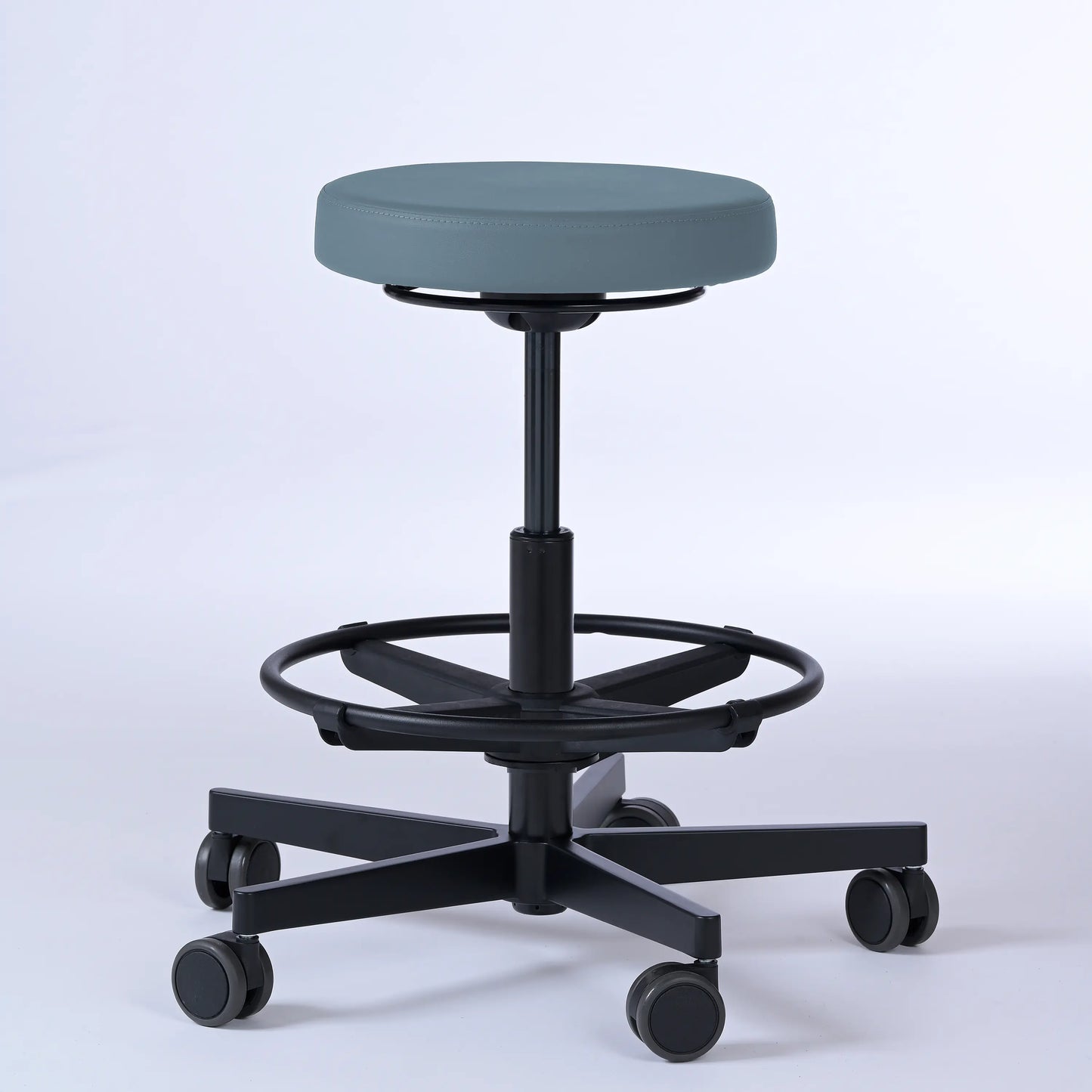 Drehhocker Lantinus – Gestell Aluminium mit Rollen -  - Activeform