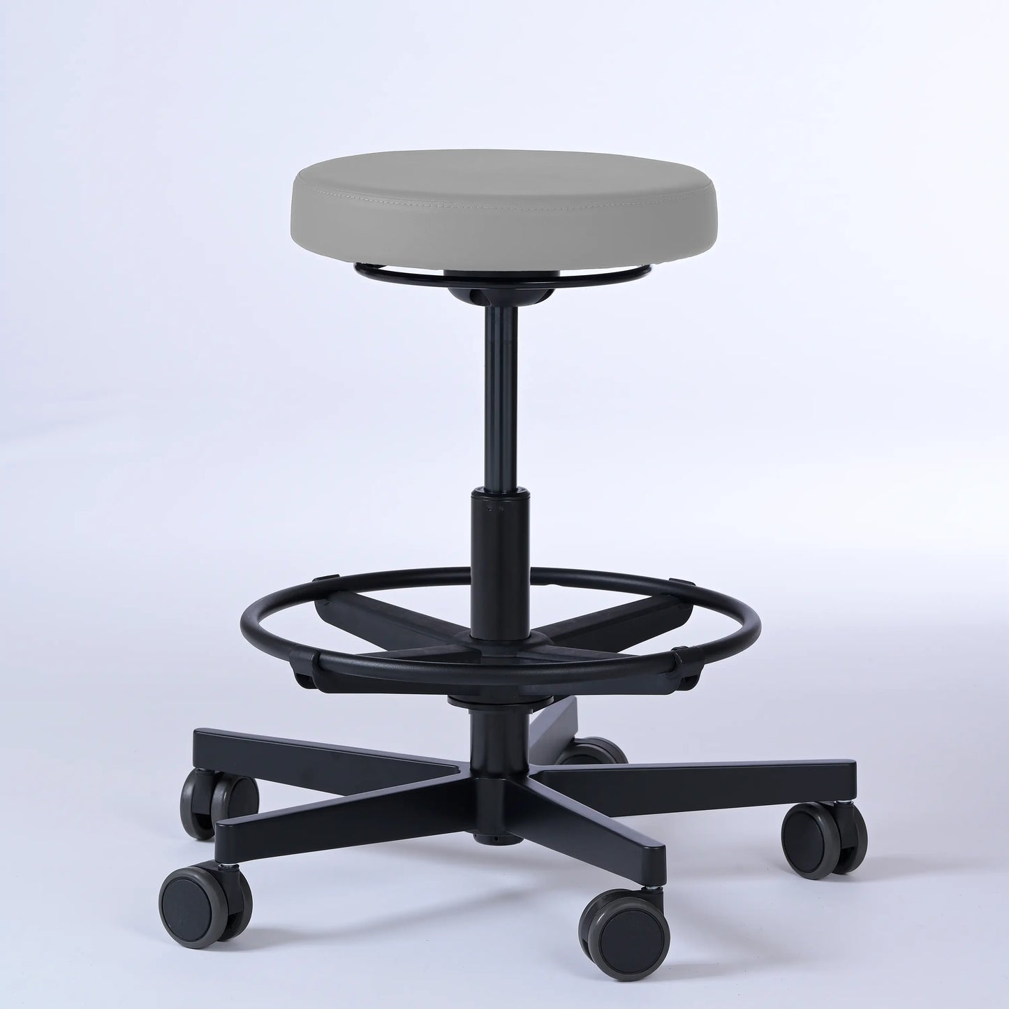 Drehhocker Lantinus – Gestell Aluminium mit Rollen -  - Activeform