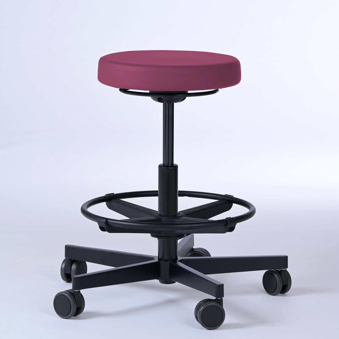 Drehhocker Lantinus – Gestell Aluminium mit Rollen -  - Activeform