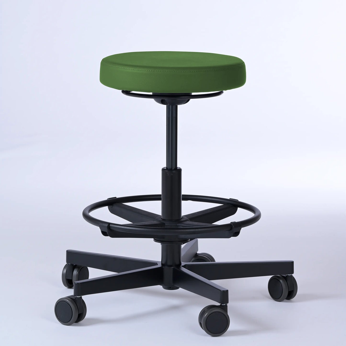 Drehhocker Lantinus – Gestell Aluminium mit Rollen -  - Activeform