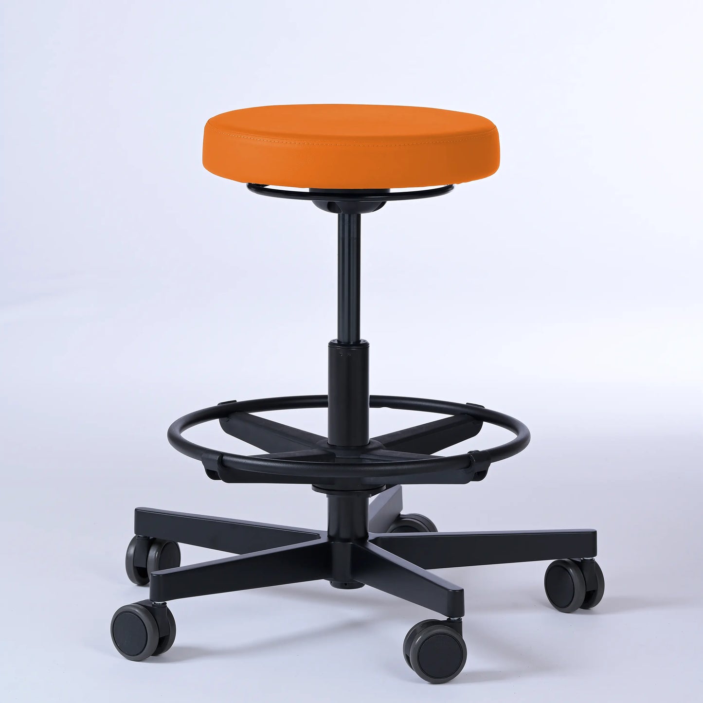 Drehhocker Lantinus – Gestell Aluminium mit Rollen -  - Activeform