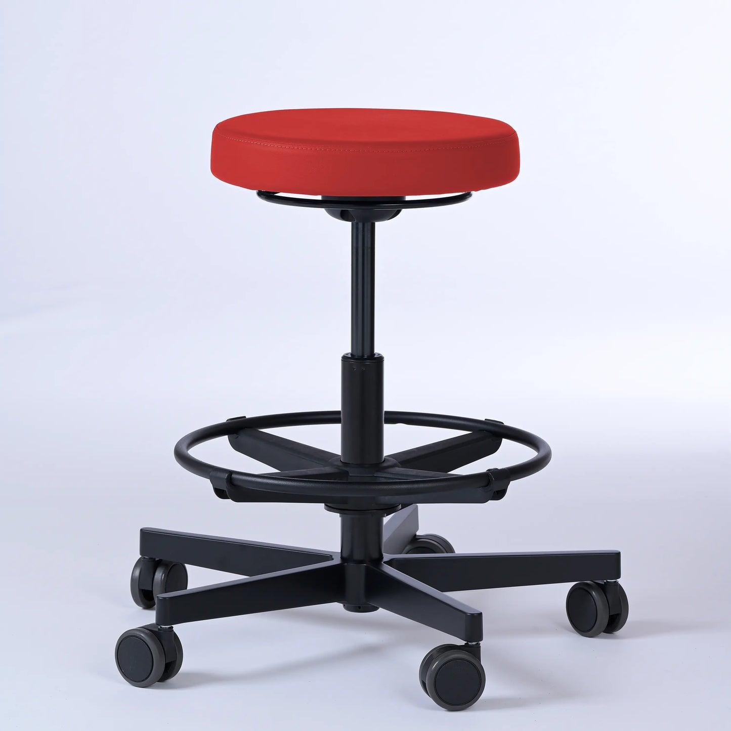 Drehhocker Lantinus – Gestell Aluminium mit Rollen -  - Activeform