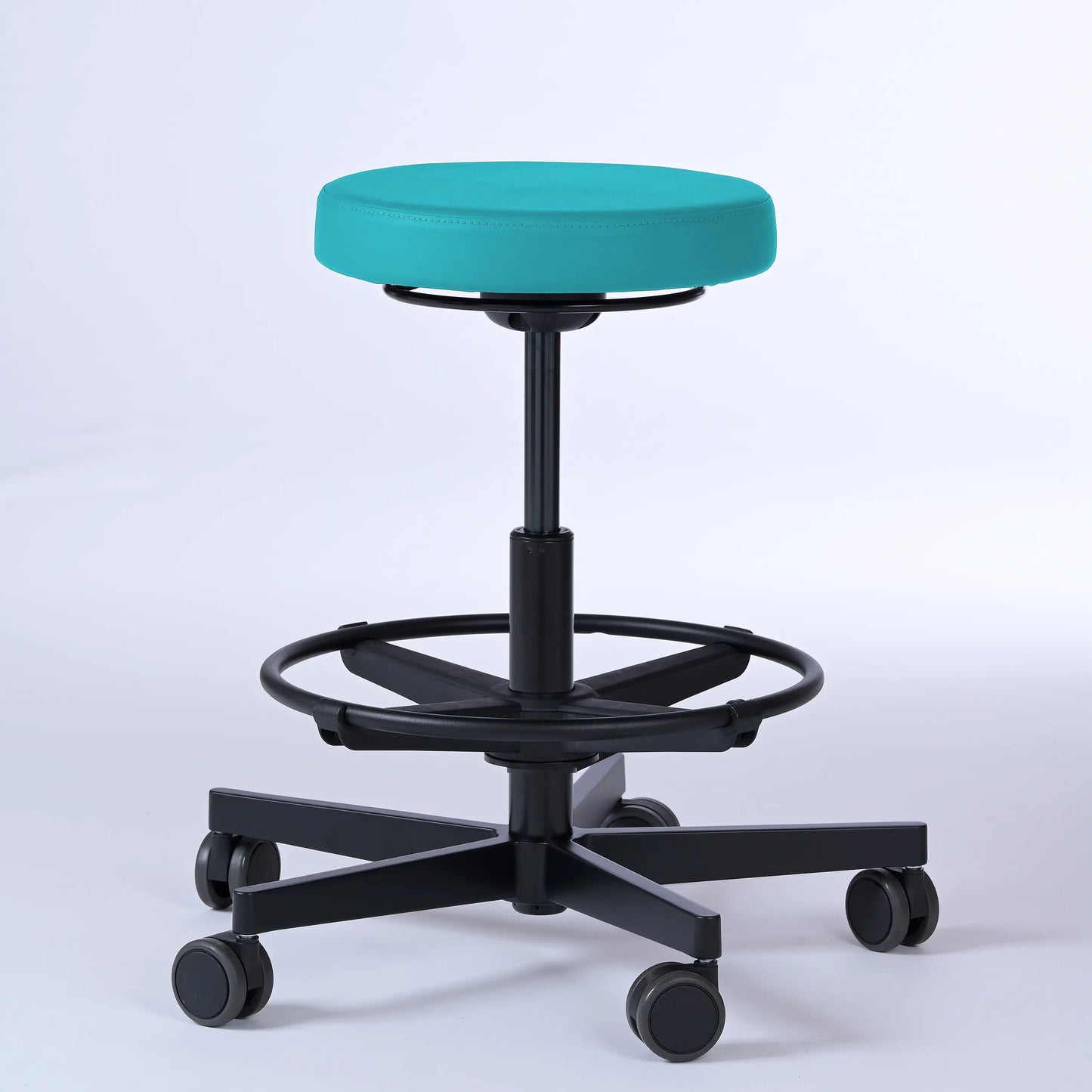 Drehhocker Lantinus – Gestell Aluminium mit Rollen -  - Activeform