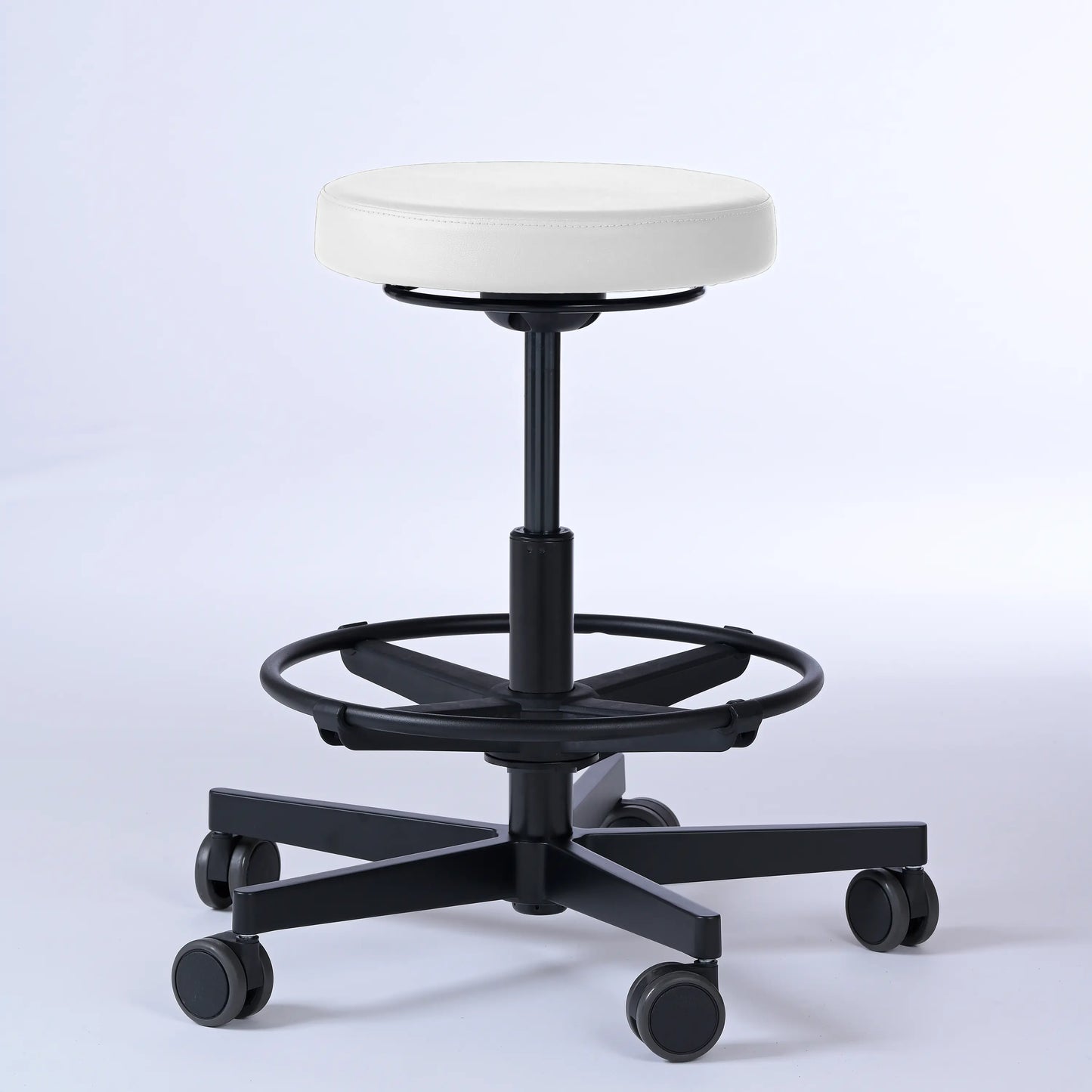 Drehhocker Lantinus – Gestell Aluminium mit Rollen -  - Activeform