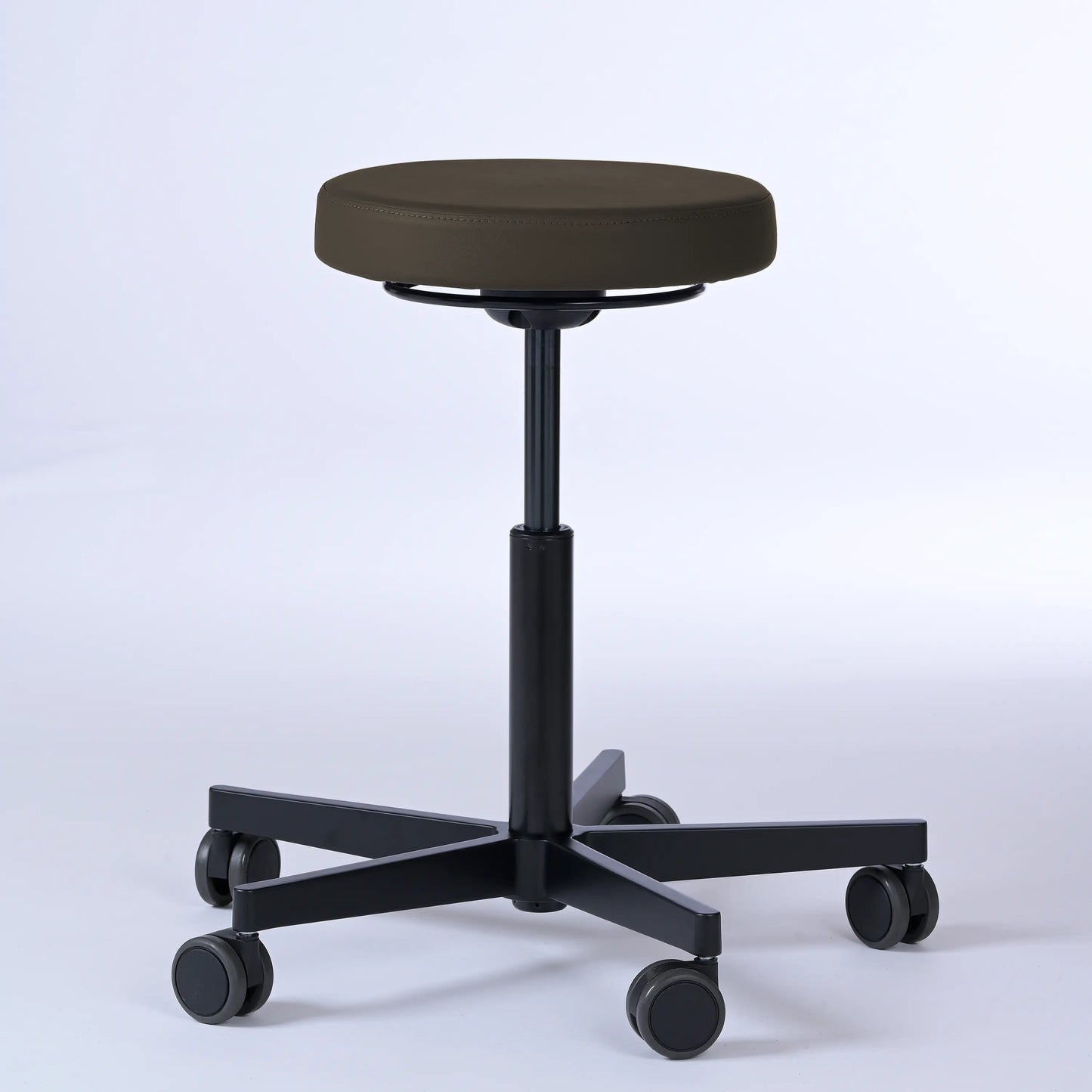 Drehhocker Lantinus – Gestell Aluminium mit Rollen -  - Activeform