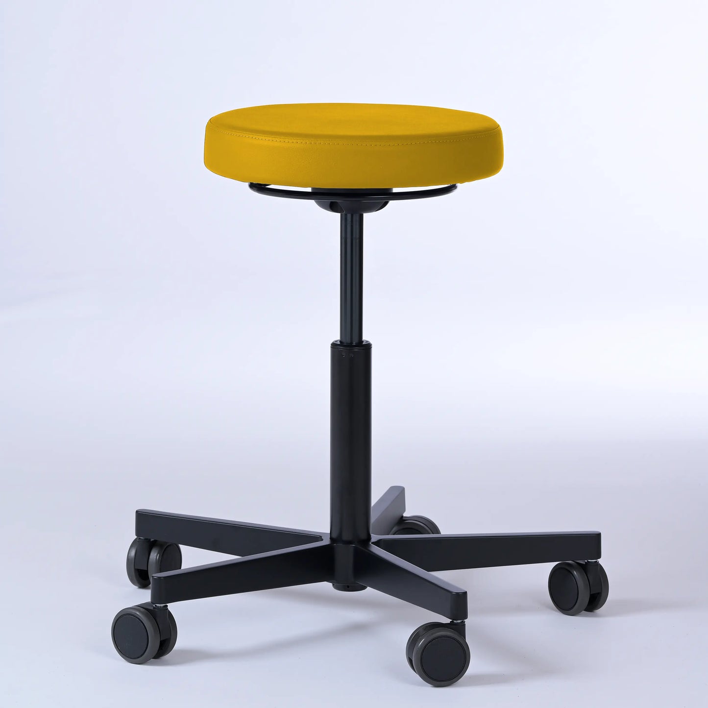 Drehhocker Lantinus – Gestell Aluminium mit Rollen -  - Activeform