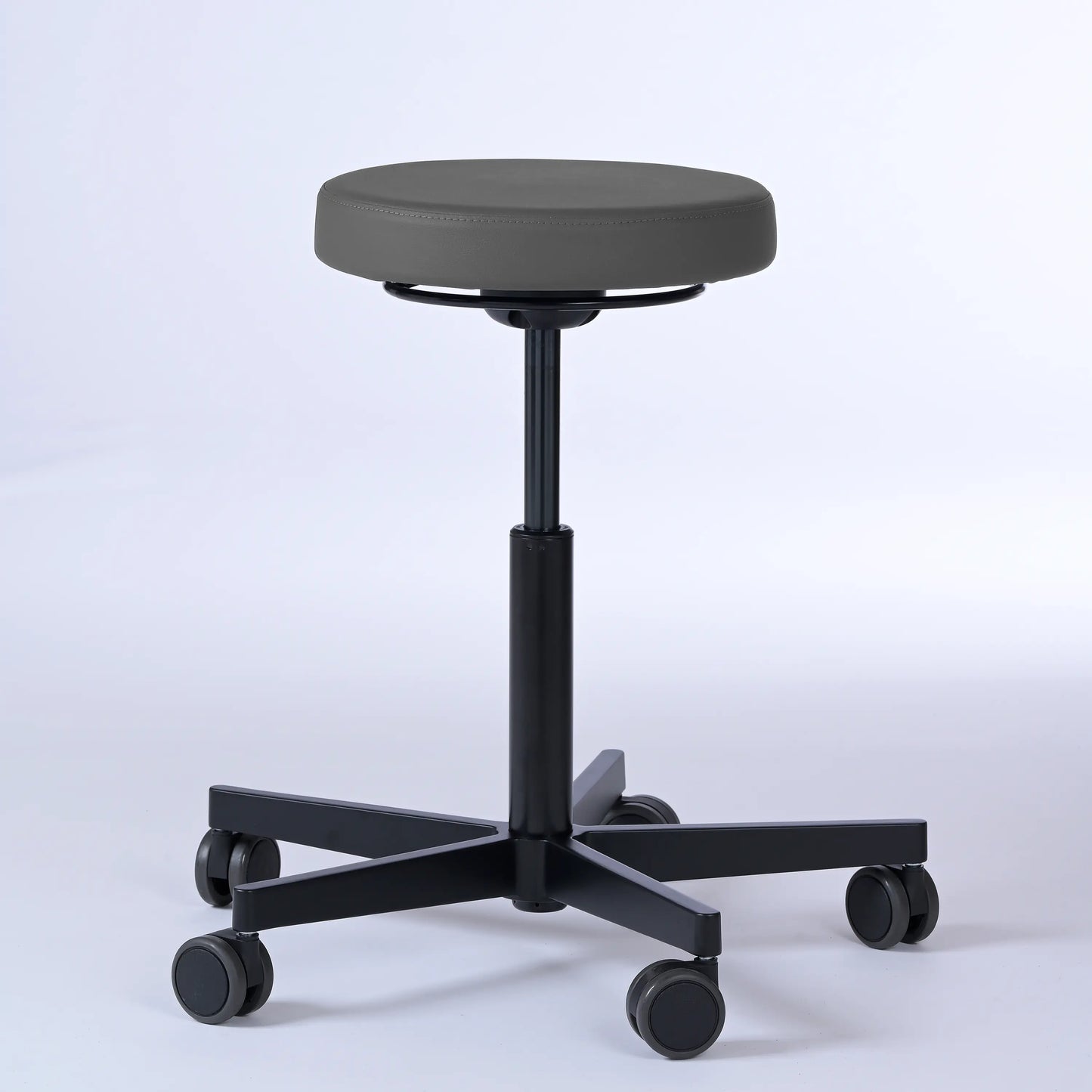 Drehhocker Lantinus – Gestell Aluminium mit Rollen -  - Activeform